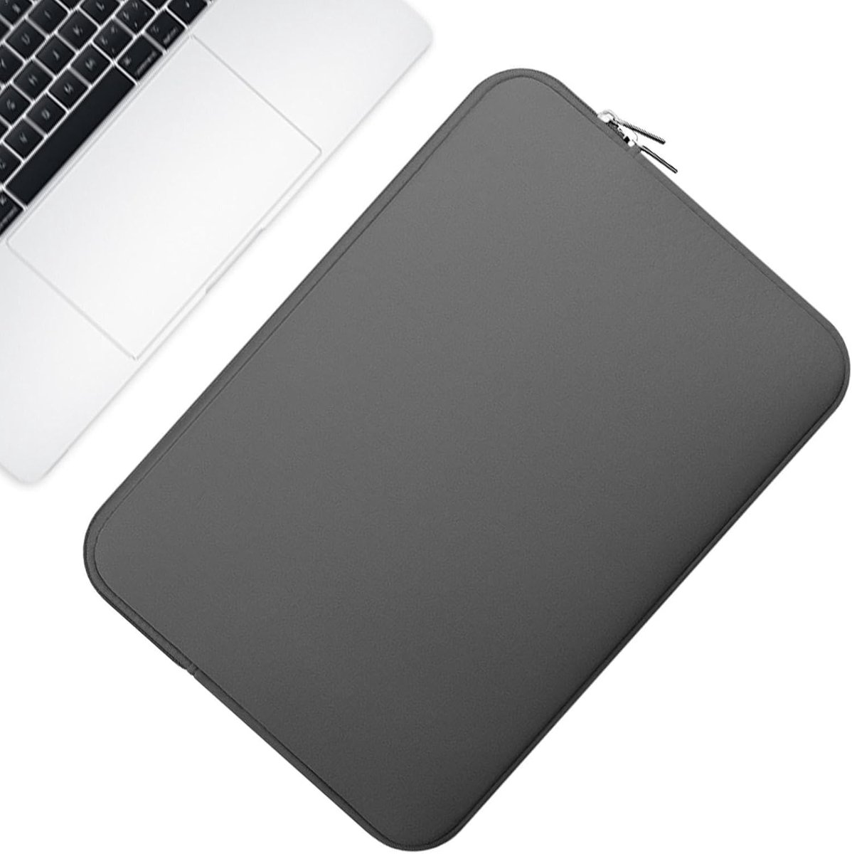 Laptophoes Beschermhoes - Notebook Sleeve - Dagelijks Gebruik - Meerlaagse Bescherming - 11-15 Inch - Grijs