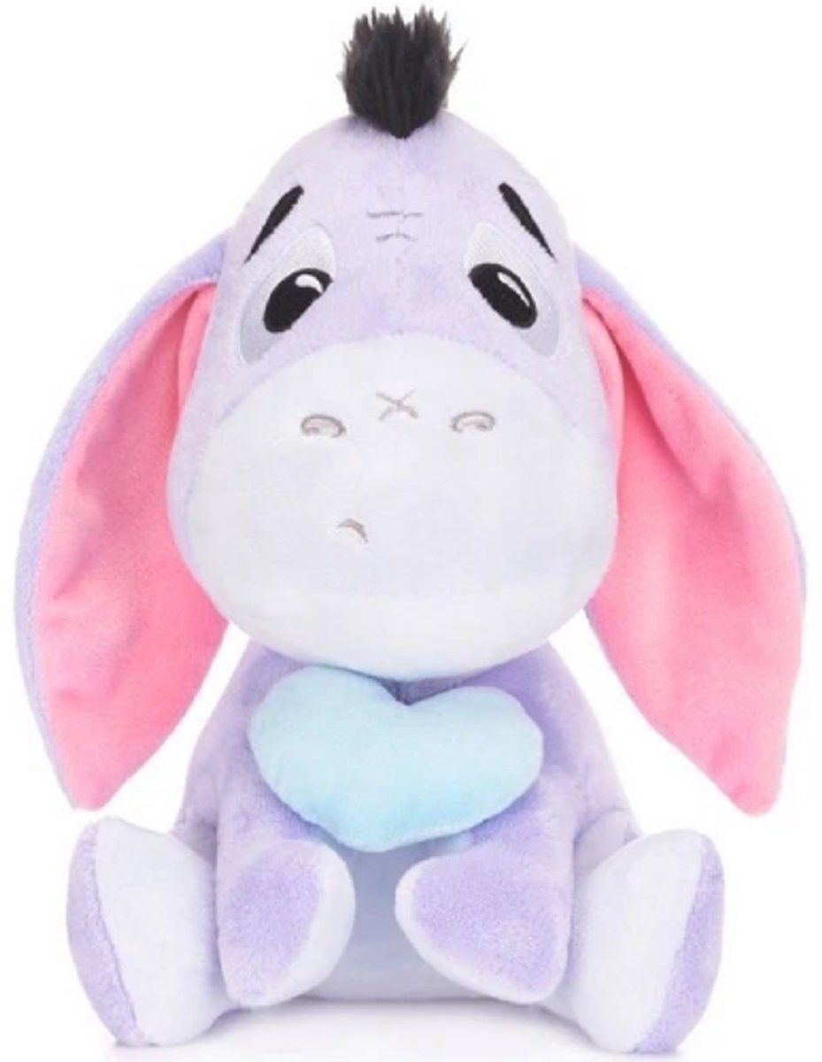 Iejoor (Blauw Hart) Winnie de Poeh Pluche Knuffel 25 cm - Speelgoed Knuffels voor Kinderen Jongens Meisjes - Eeyore Plush Toy