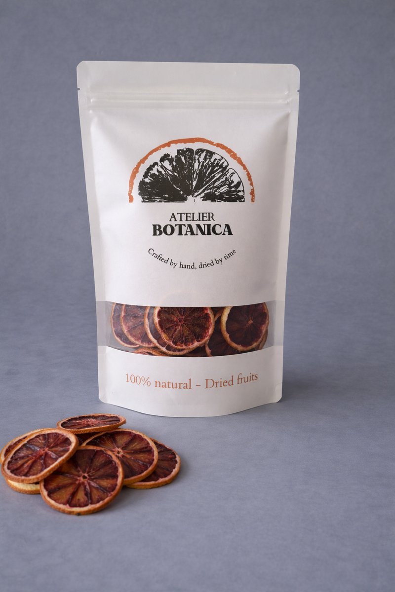 Gedroogde bloedsinaasappelschijfjes 100g – cocktail en garnering, thee, decoratie