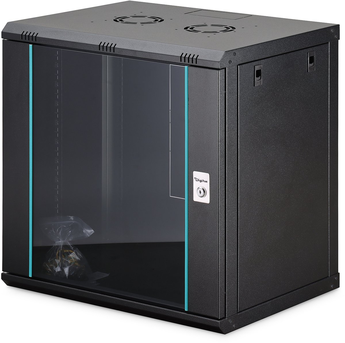 Image of Digitus DN-37109 rack 12U Wandrek Zwart