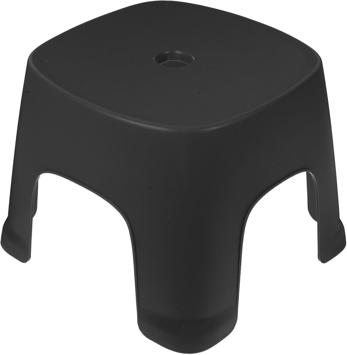 Opstapje Peuters - Voetenbankje Krukje - Toilet Zelfstandigheid - Comfortabel Stevig - 20x19x16cm - Zwart