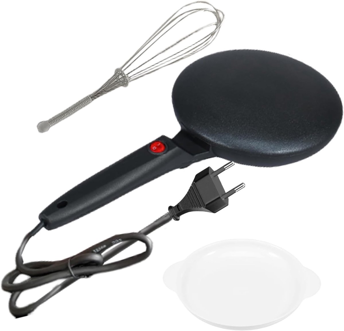 Elektrische Pannenkoekenpan Pannenkoekenmachine Plaat Snel Ontbijt Maken Automatische Temperatuurregeling 26cm Diameter
