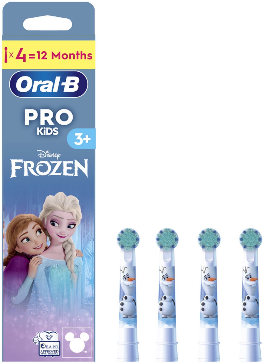 Oral-B Pro Kids - Opzetborstels - Met Disney Frozen - 4 Stuks