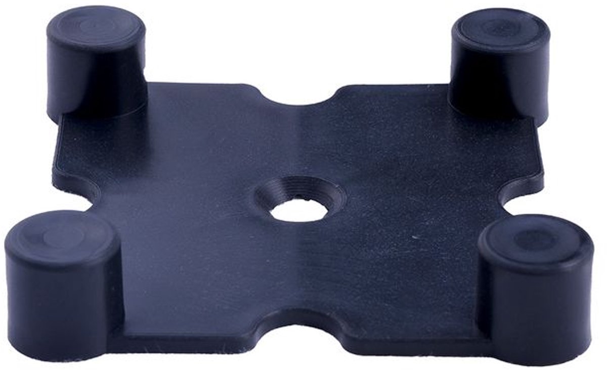 ForzaFit Sportvloer connector - zwart - vierkant - 7x7cm