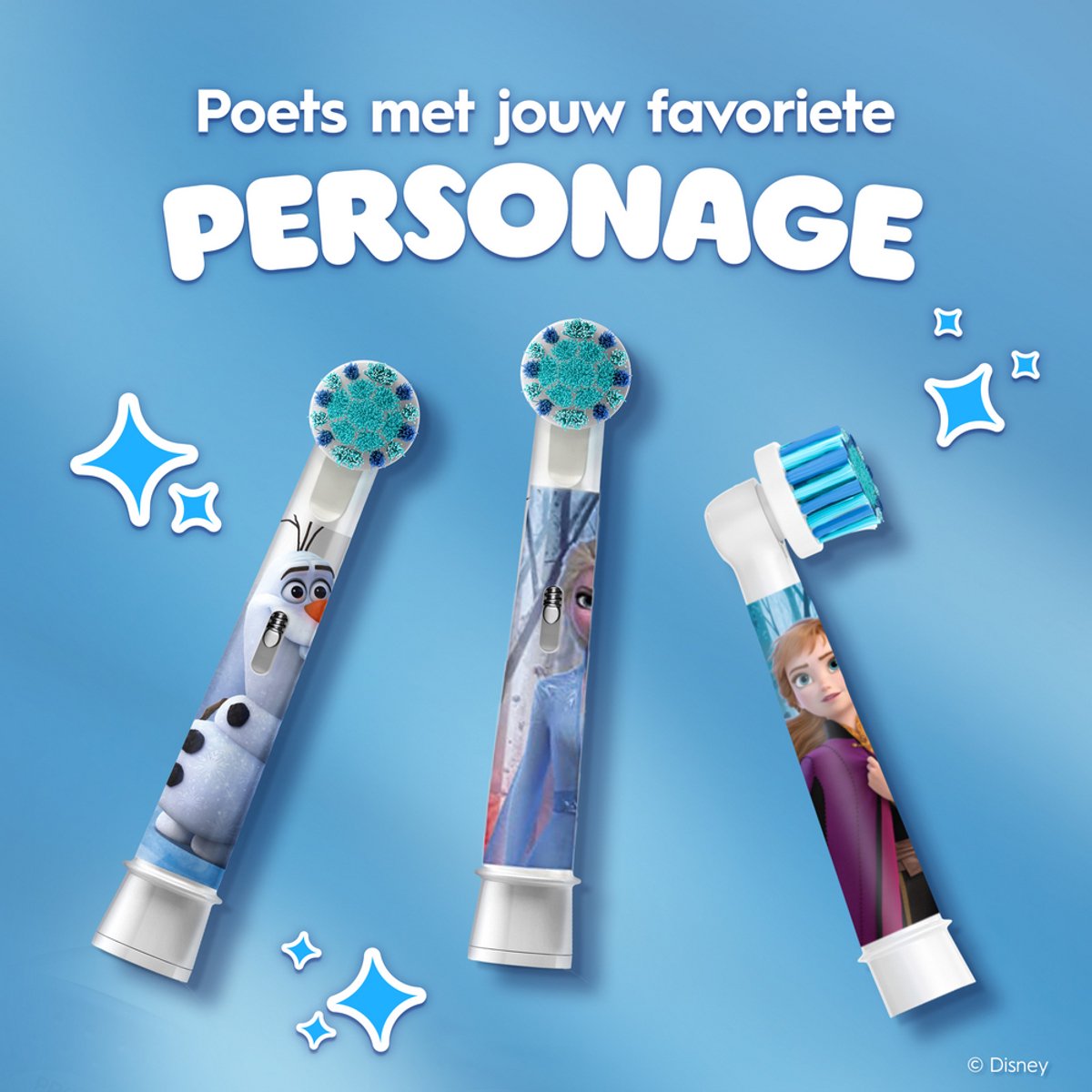 Oral-B Pro Kids Opzetborstels - Met Disney Frozen - 4 Stuks thumbnail 7