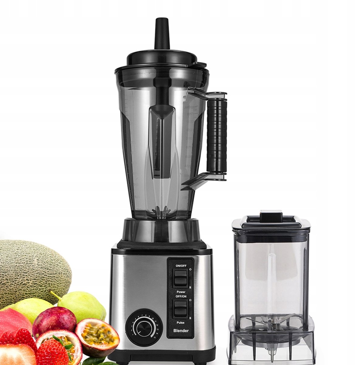 3L Beker Volautomatische RVS Keukenmixer - 800W Multifunctioneel voor Smoothies, Sap & Babyvoeding - Inclusief Veiligheidsvergrendeling​
