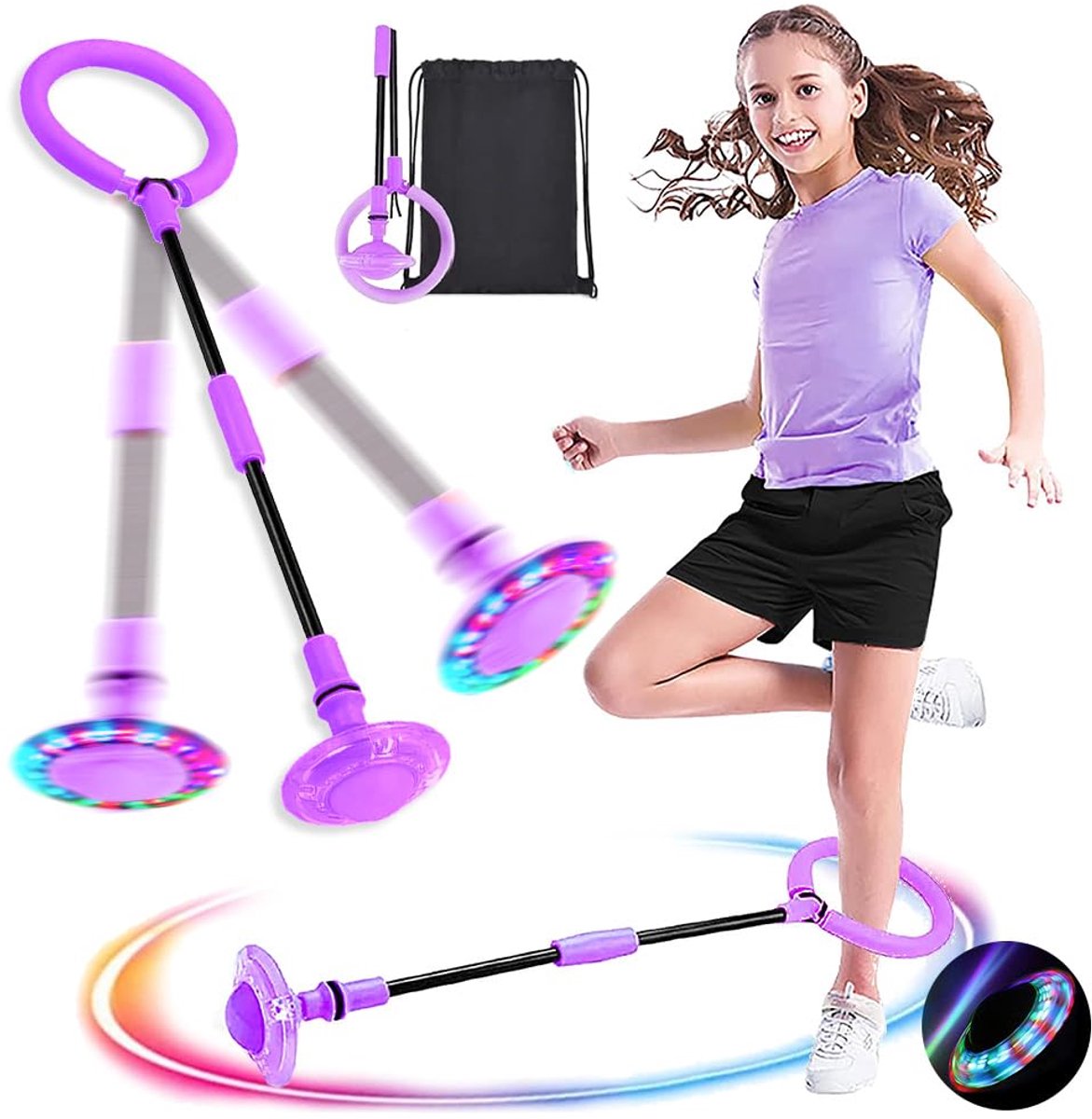 YYchan Dance Wheel - Swing wiel met licht - Kids knipperen springen - Action