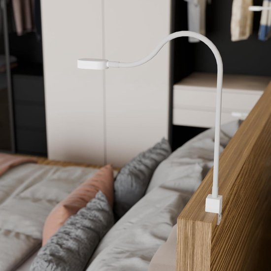 Aura® Bedlampjes Hoofdbord - Leeslamp - Nachtlampjes - Dimbaar - Wit - 55cm x 3cm x 4cm; 542 g van Merkloos — afbeelding 2