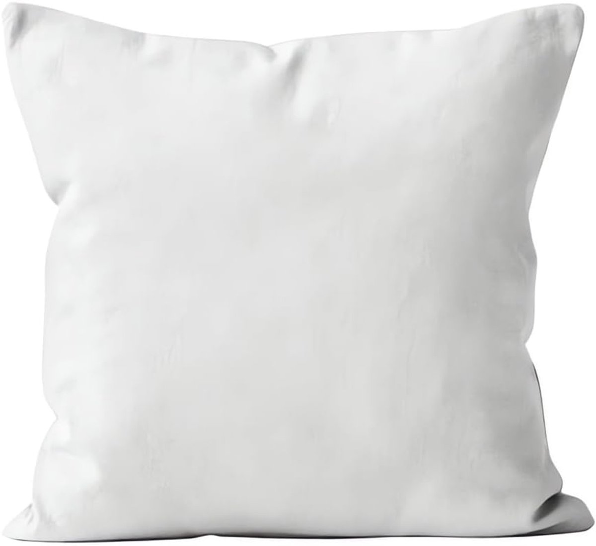 Famanu Vierkante kussensloop van polyester - wit - 40 x 40 cm - zacht en ademend - geschikt voor sierkussens op bed - bank of stoel
