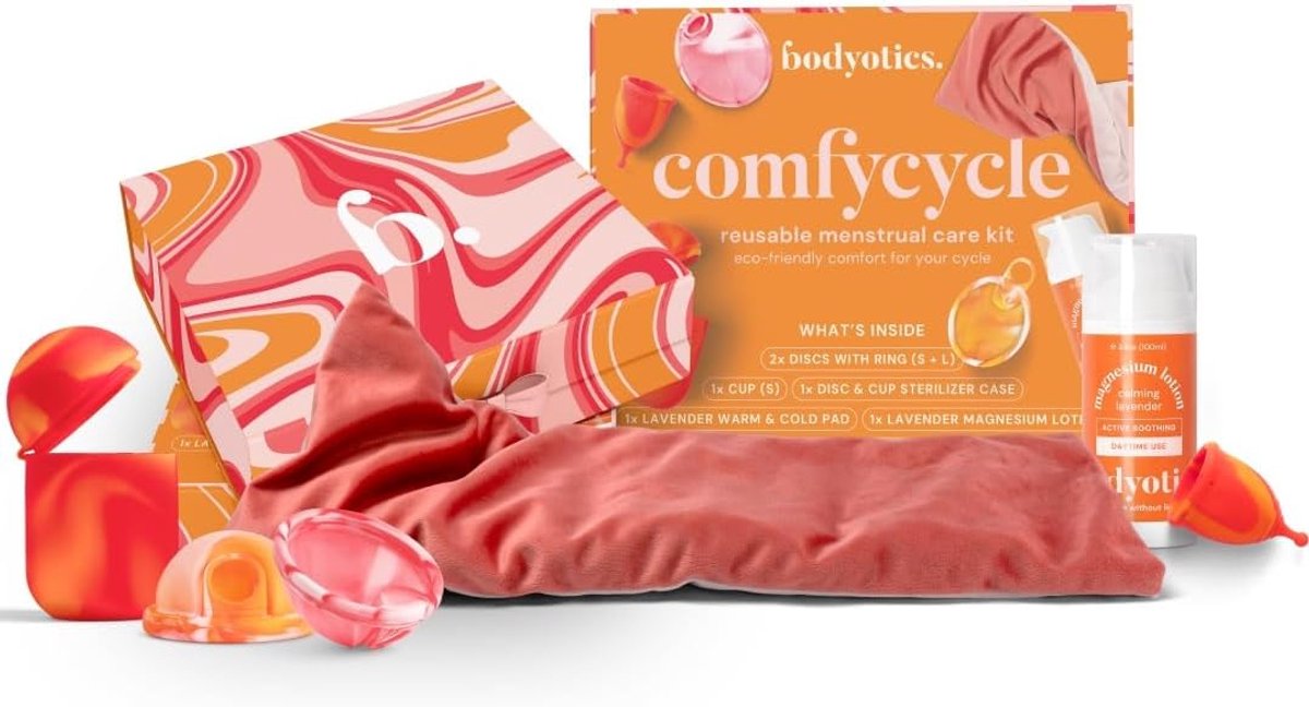 Bodyotics Comfycycle Herbruikbare Menstruatieschijf & Verzorgingsset - 6 stuks