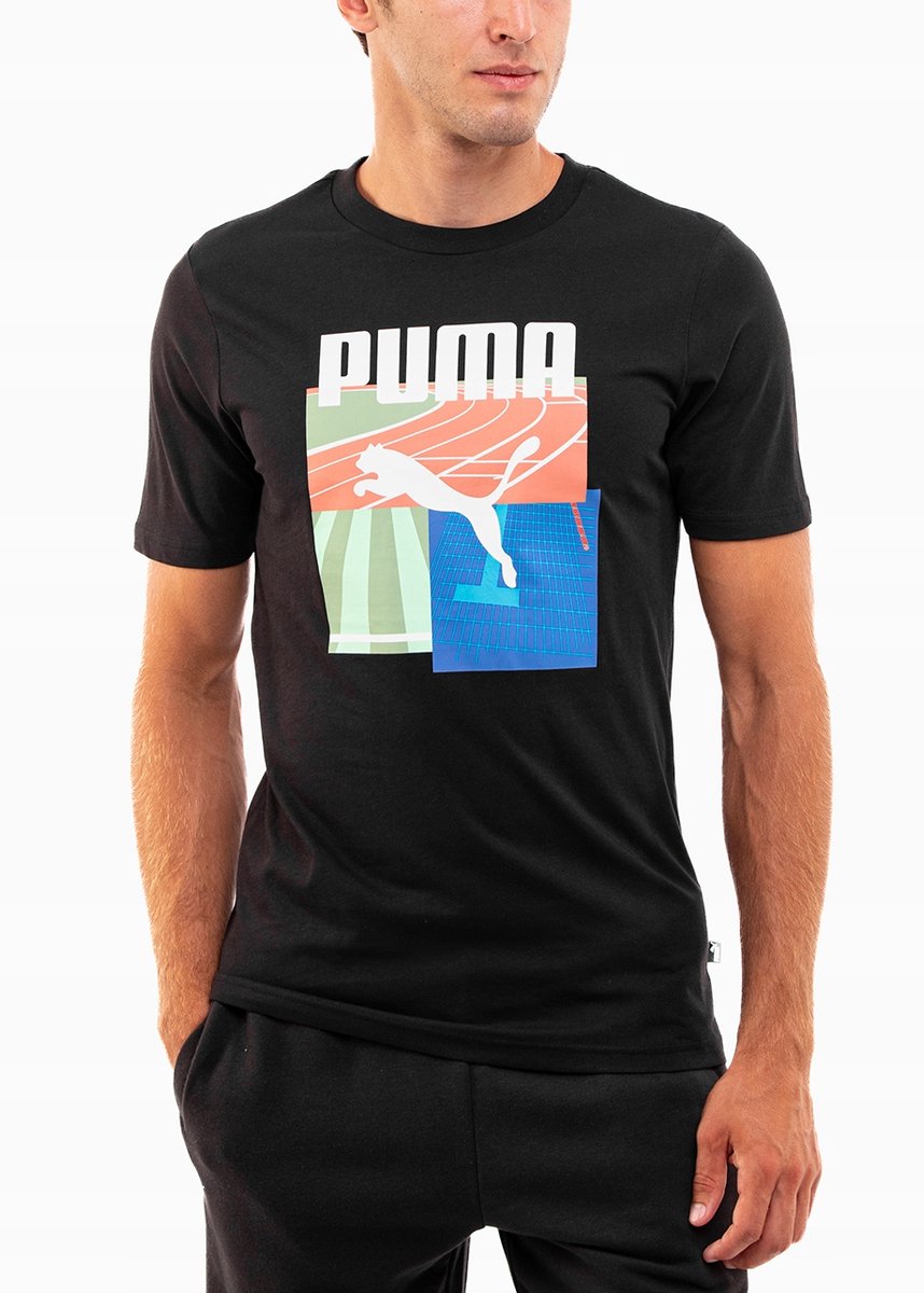 PUMA T-SHIRT GRAPHICS SUMMER SPORTS II 62790901 r M Zwart