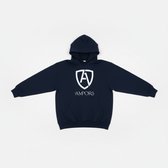 AMPORA - Hoodie Dames & Heren - Marineblauw - 100% Katoen & Soft Fleece - Sporttrui