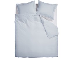 Ambiante Satin Uni dekbedovertrek - Tweepersoons - 200 x 200/220 cm - Licht blauw