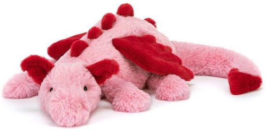 Foto: Kraftverdia pluche knuffel 50 cm kawaii draak lichaamskussen grappig decoratief bedkussen schattig dierenkussen rood
