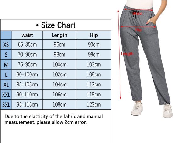 Dames Katoenen Sportbroeken Joggingbroek Elastische Broeken voor Jogging, Fitness, Yoga, en Hardlopen — afbeelding 2