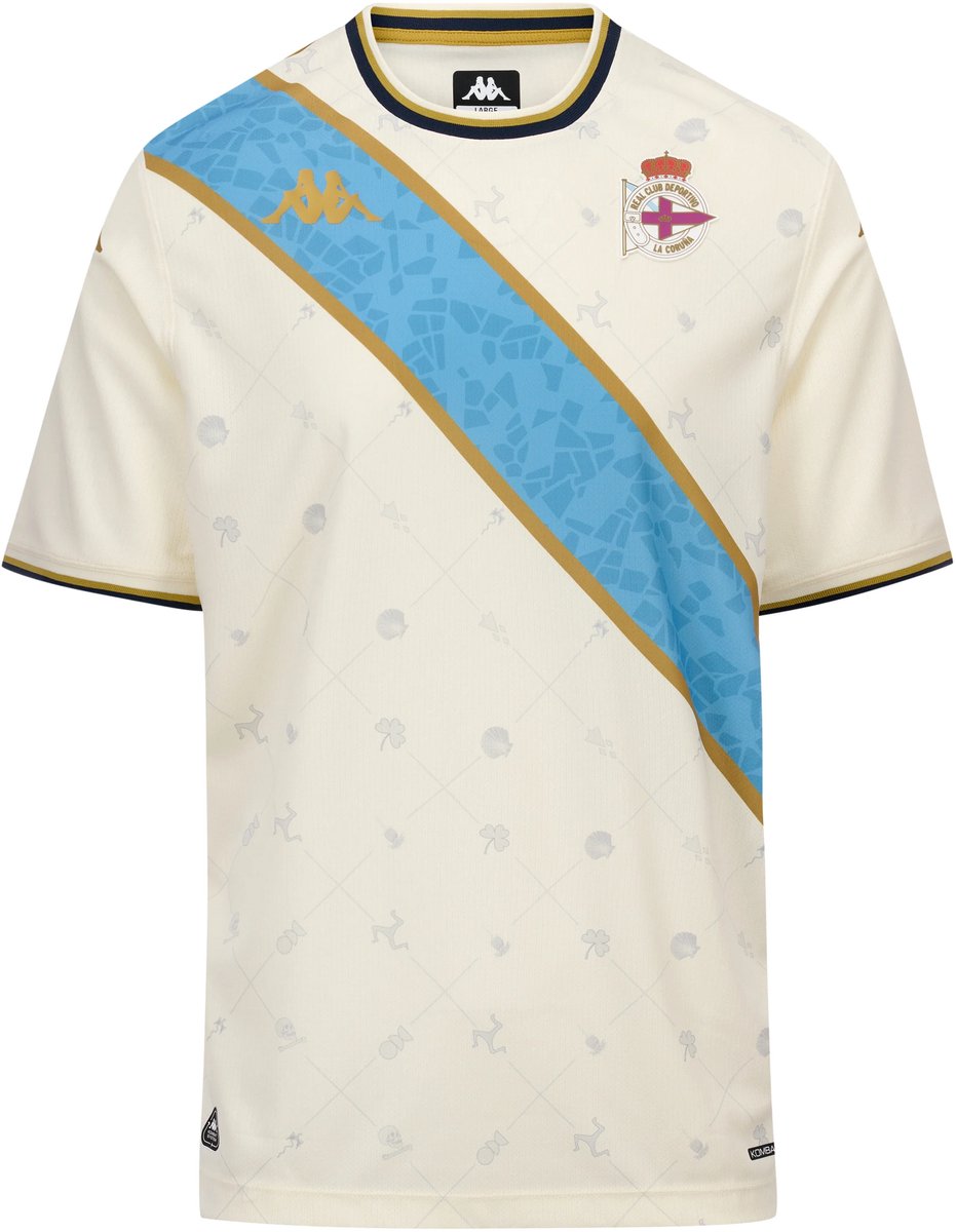 Deportivo La Coruña Derde Shirt 2026 - Spaans Voetbalshirt - Deportivo La Coruña - Kappa - Maat S - Globalsoccershop