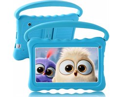 Kindertablet 7 Inch met Beschermhoes – Touchscreen Tablet voor Kinderen, 2GB RAM + 32GB Opslag, Dual Camera, Ouderlijk Toezicht, WiFi & Bluetooth (Blauw)