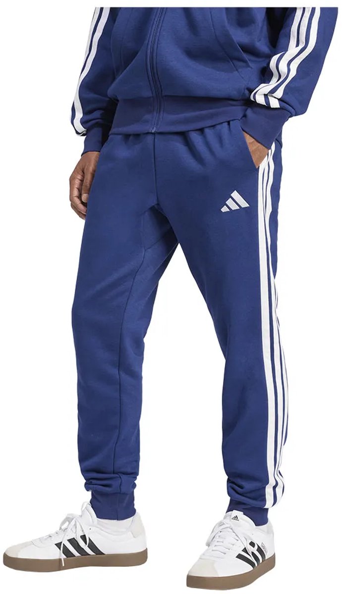 Adidas Essentials 3 Stripes Fleece Joggers 2XL Tall Man Blauw