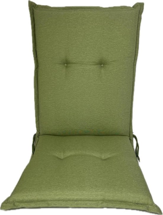 Madison Tuinstoelkussen Hoge Rug Basic Groen | Leen Bakker