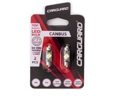 2x LED Autolamp Sofit 39mm Canbus - 240 Lumen 6000K - 12x SMD 3W 12V - Lange Levensduur 50.000u - Set van 2 - Helder Wit Licht (50780)