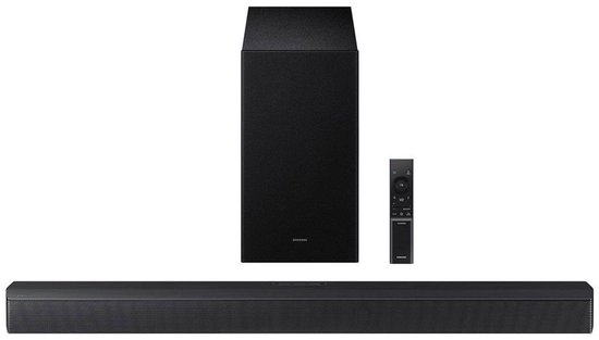 Samsung 3.1-kanaals soundbar met draadloze subwoofer, Dolby Audio, DTS Virtual:X, Bluetooth, HDMI ARC, zwart