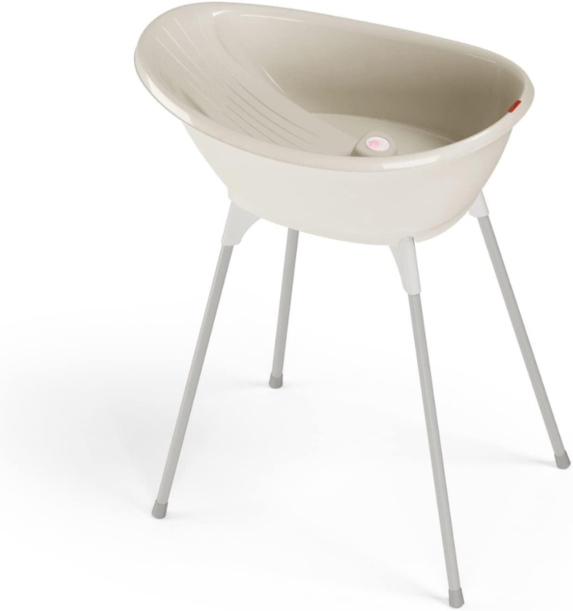 Aura® Baby Badje Met Standaard - Babybadje - Inklapbaar Bad - Bad Baby - Zitbad - Opvouwbaar Bad Kinderen - Baby badje - Bath Bucket - Opvouwbaar bad baby - Babybadset - Wit - 67cm x 67cm x 74cm