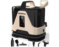 BambiClean SpotMasterPro Vlekkenreiniger - 8 opzetstukken - Tapijtreiniger met Stoomfunctie - Interne reinigingsfunctie