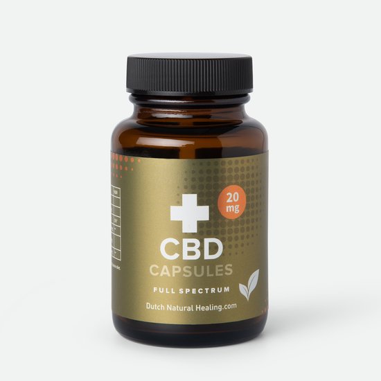 Dutch Natural Healing - CBD Capsules 20MG - 60 stuks - 100% Full spectrum