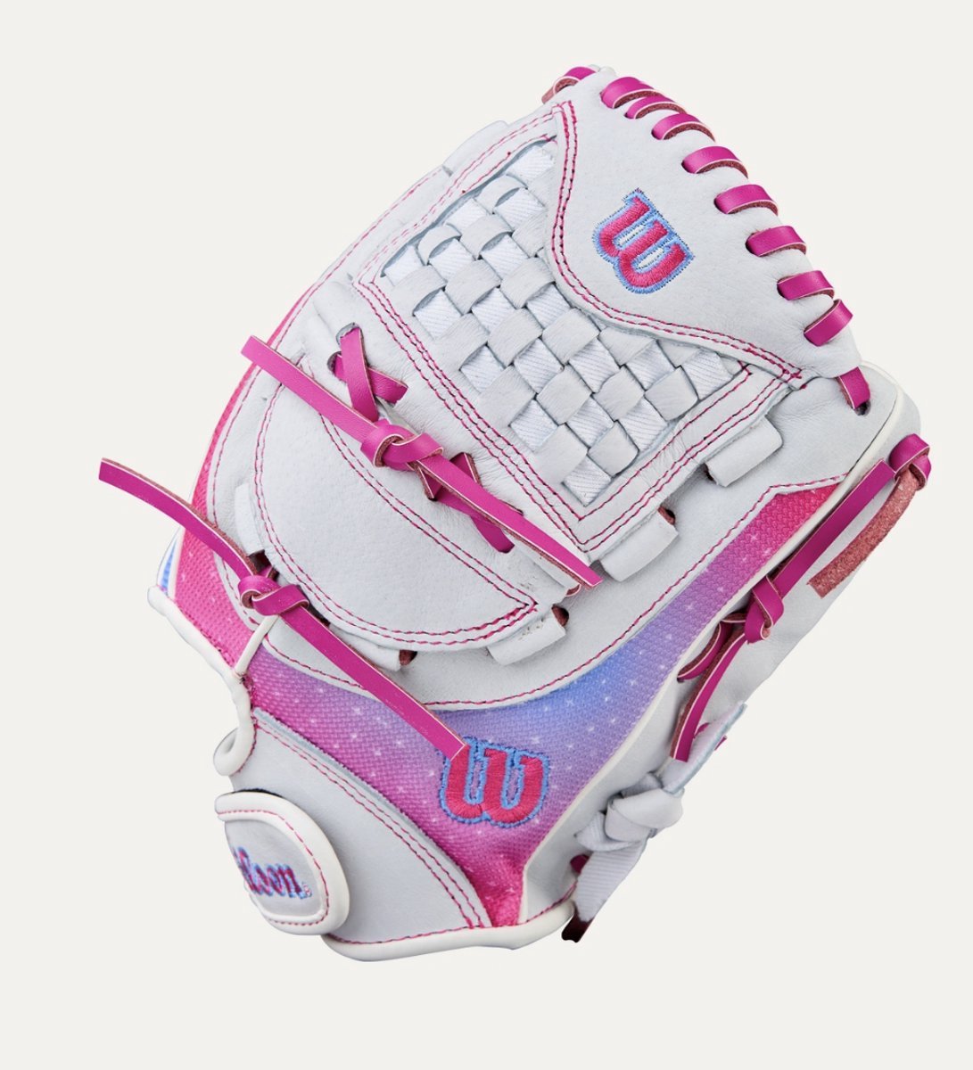 Wilson - MLB - Softbalhandschoen - Flash - Fastpitch - 12 inch - Wit/Roze
