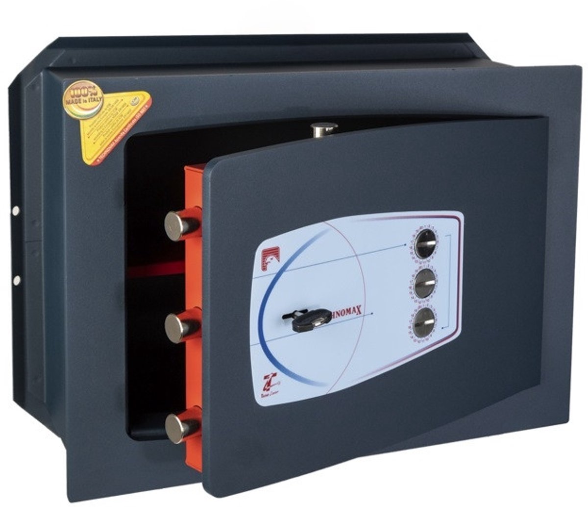 Technomax GOLD GD/5l Kluis - Veiligheidskluis - Robuust en Duurzaam - Blauw - Hoogwaardige Beveiliging - Manganium Staal