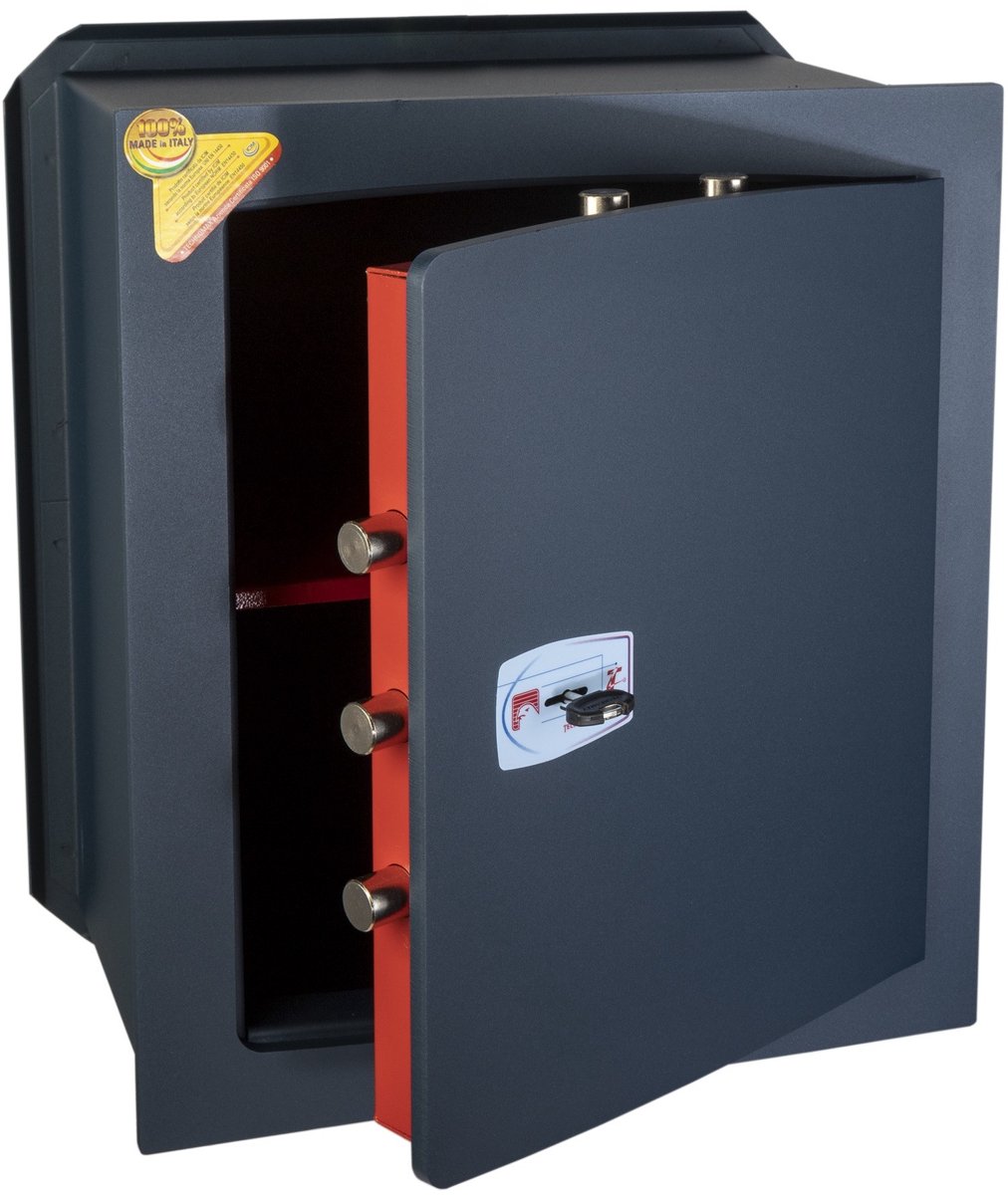 Technomax GOLD GK/7l Kluis - Veiligheidskluis - Robuust en Duurzaam - Blauw - Manganium Staal - Antideco Systeem