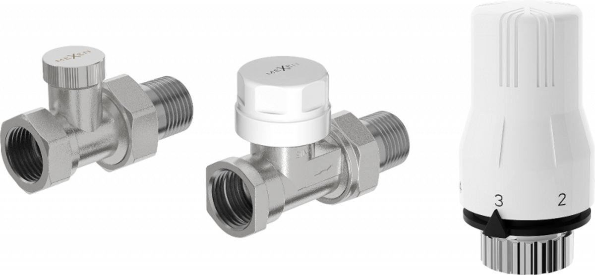 Mexen G02 thermostaatset recht, nikkel - W914-012-928-01