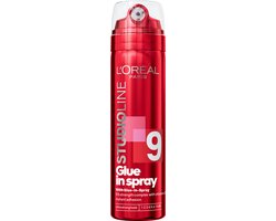 L'Oréal Paris Studio Line Glue In Spray - Haarspray Extreme Fixatie 100U met Vitamine C - 200ml - 6pack