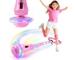 YYchan Dance Wheel - Swing wiel met licht - geïntegreerde teller - telt rotaties tijdens het bewegen - Roze