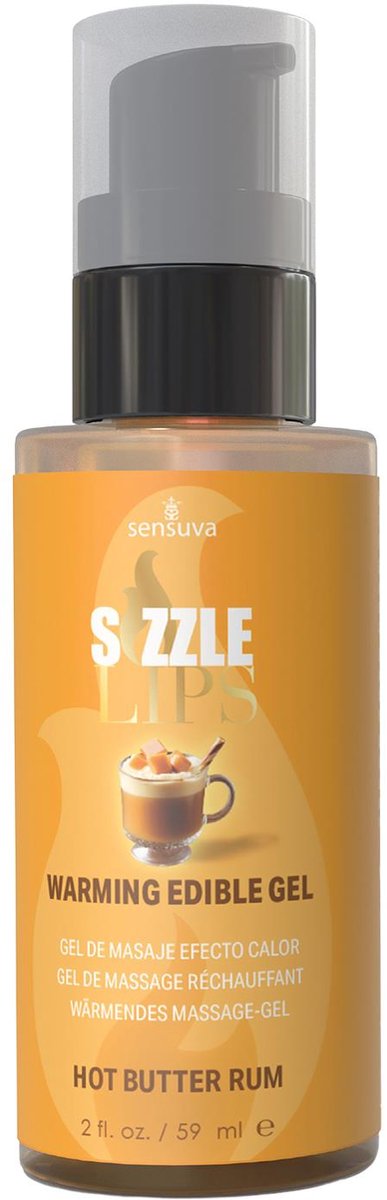 Sensuva Sizzle Lips Warming Gel Butter Rum 59ml