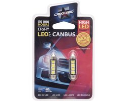 2x LED Autolamp Sofit 39mm - 72 Lumen 6000K - 4x SMD 3W 12V - Lange Levensduur 50.000u - Helder Wit Licht (50957)