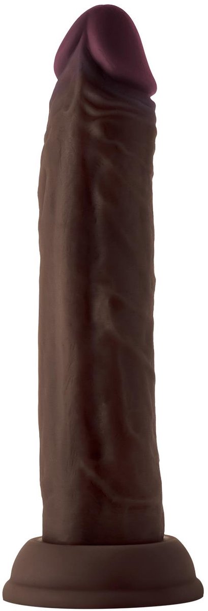 Shaft Model J 7.5 inch Liquid siliconen dildo Mahogany - Zwart - 19.5 cm