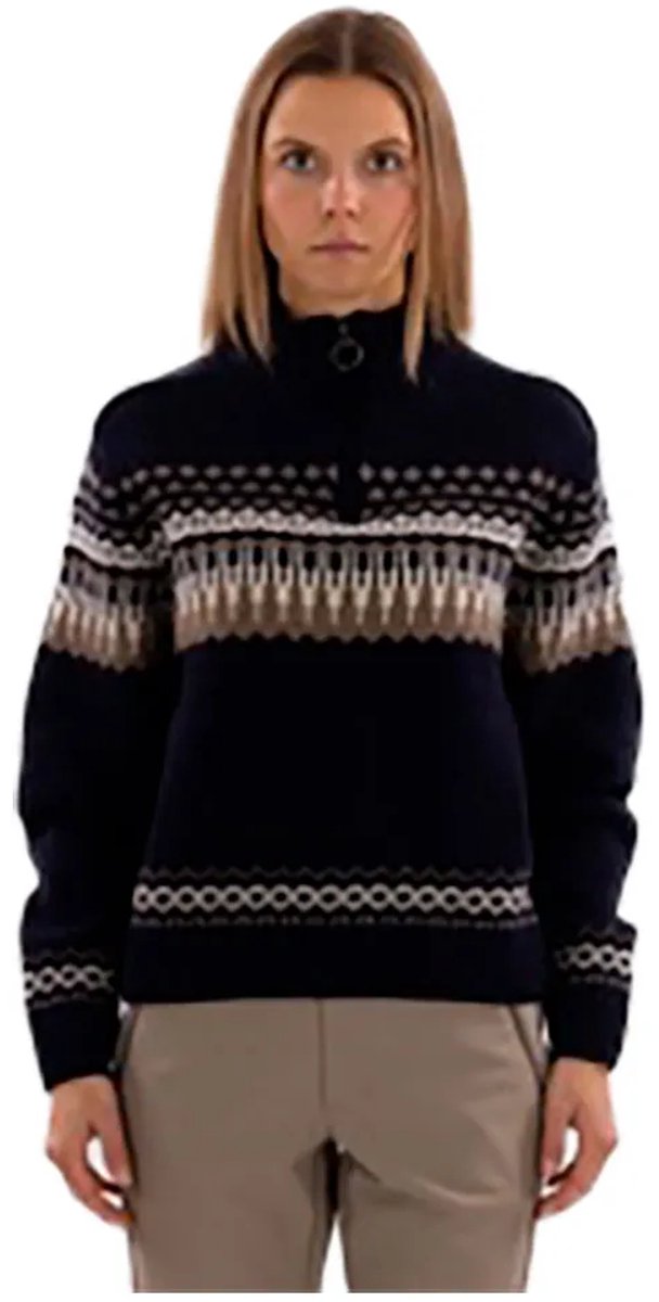 The Mountain Studio Ski Lambswool Trui Blauw L Vrouw