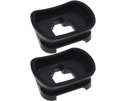 Allecto- Camera-Oogschelp - Nikon - Oculair Zoeker - Bescherming - Vervanging Siliconen en ABS - Compatibel met Nikon Z5 Z6 Z6II Z7 Z7II - Zwart - 2 stuks