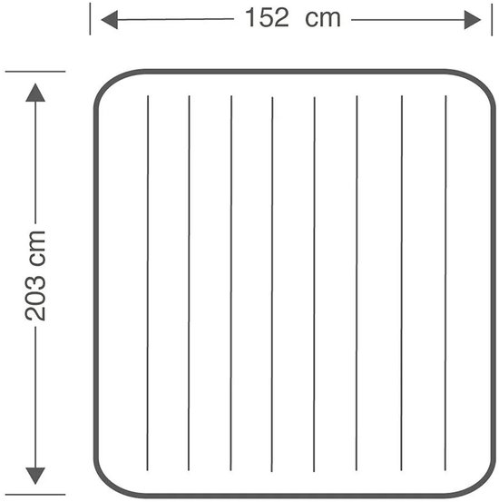 Intex Queen Dura-Beam Classic Downy Luchtbed - 203x152x22 cm
