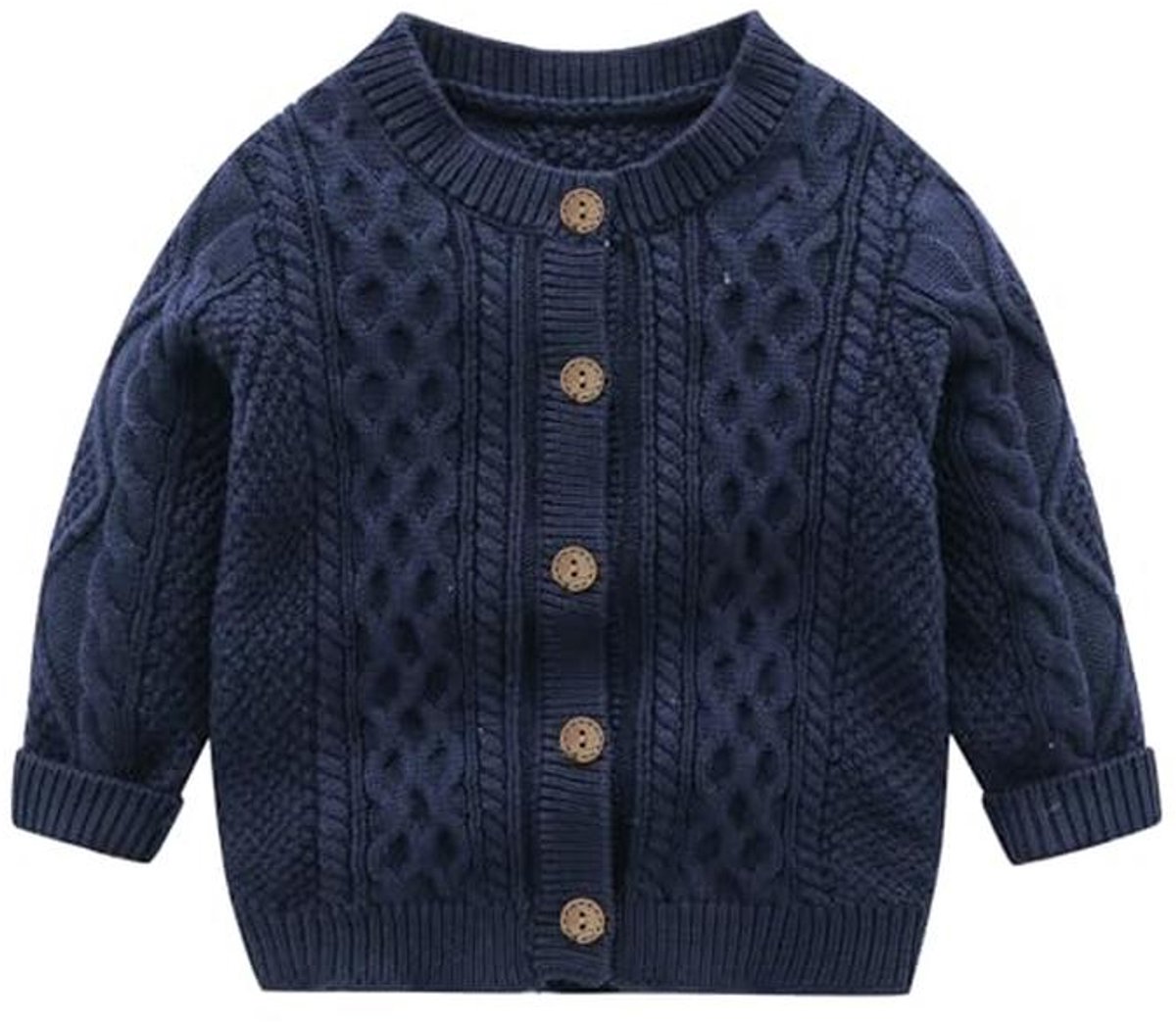 Gebreide hoodie voor pasgeborenen unisex - lange mouwen - herfst en winter outfits