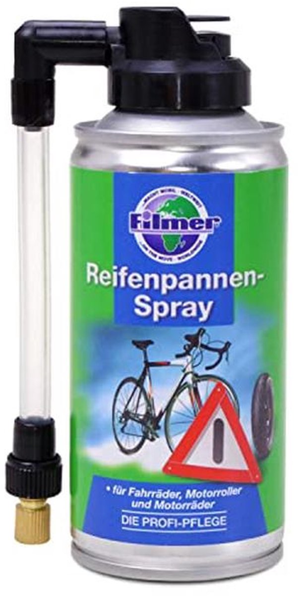Bandenreparatiespray voor Fiets, Bromfiets en Motorfiets - 150 ml