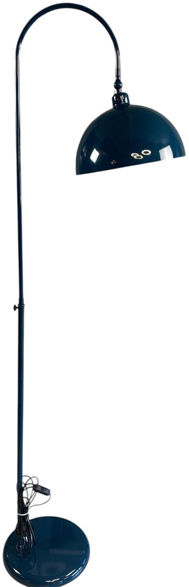 Staande Lamp: Moderne Metalen Staande Lamp Met Dimmer in Zeegroen