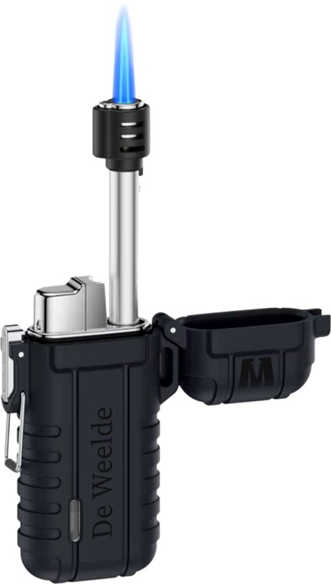 Briquet jetflame gaz rechargeable étanche et extensible – briquet à gaz turbo torch rechargeable
