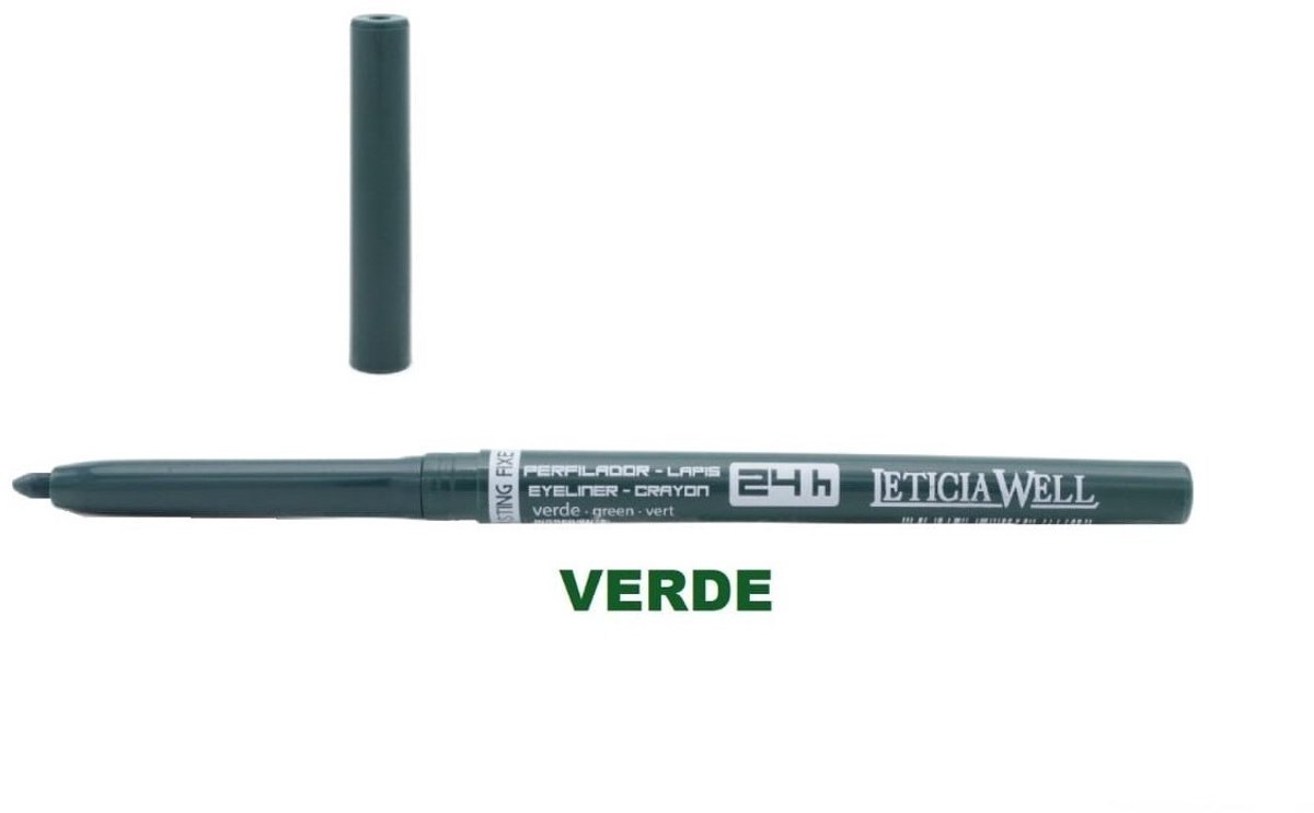Leticia Well - Groen oogpotlood, draaibaar / Automatic Pencil Verde Green - 24H - Nummer 33286
