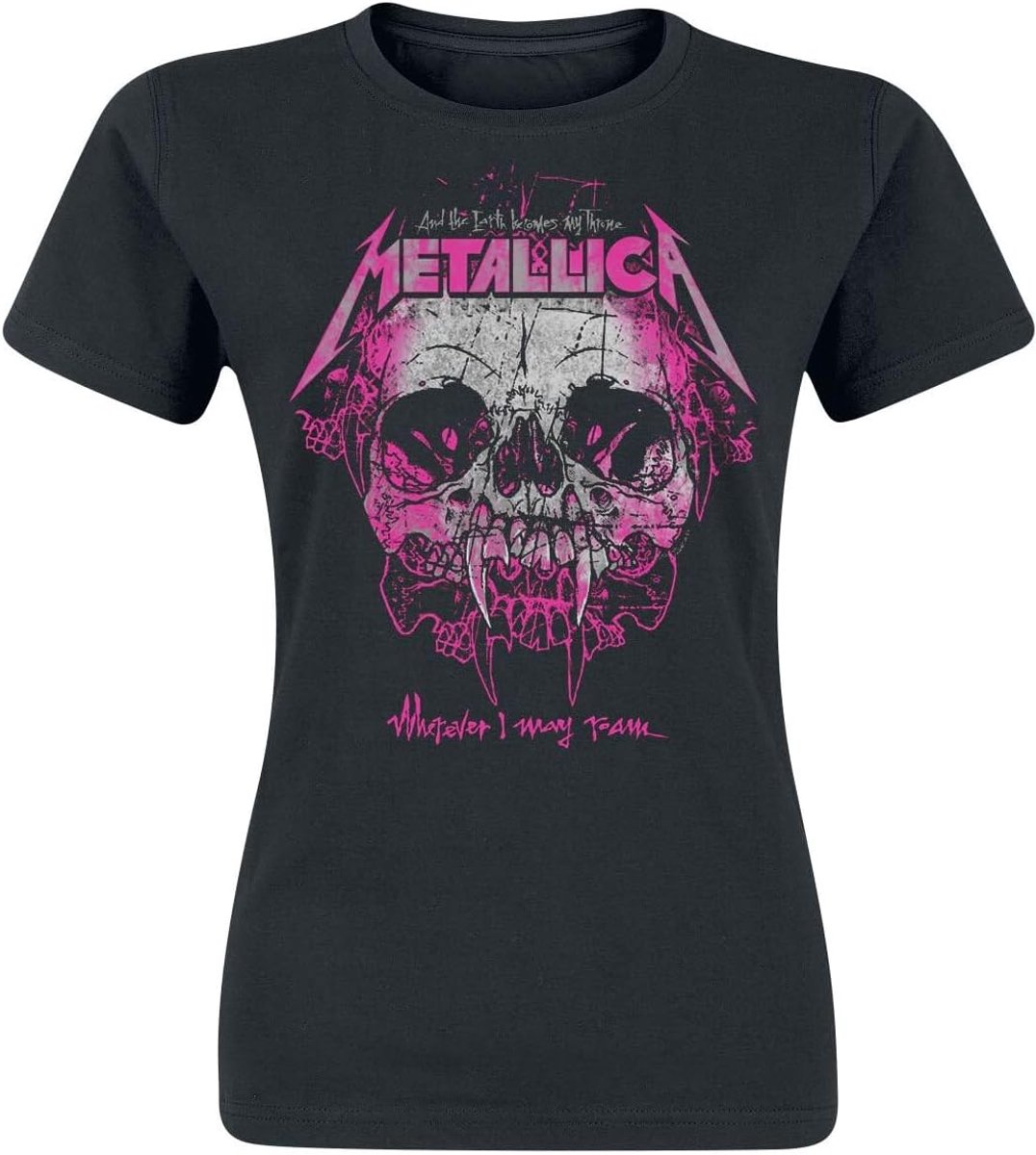 Dames T-shirt - Band Shirt - Casual Kleding - Officiële Licentie - Zwart