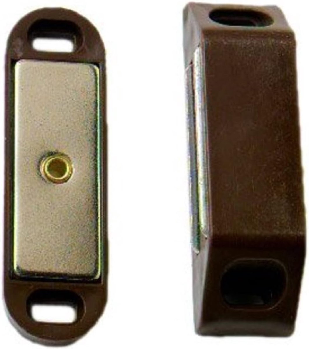 2x Sterke 4kg Magneetsluiting Zwaar Werk Trekken Bruin
