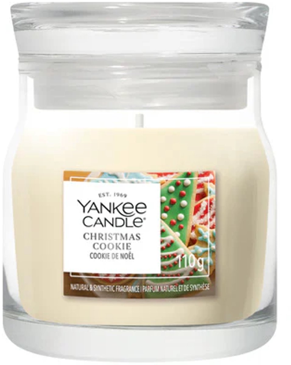 Yankee Candle - Christmas Cookie Small Jar Geurkaars - tot 30 branduren