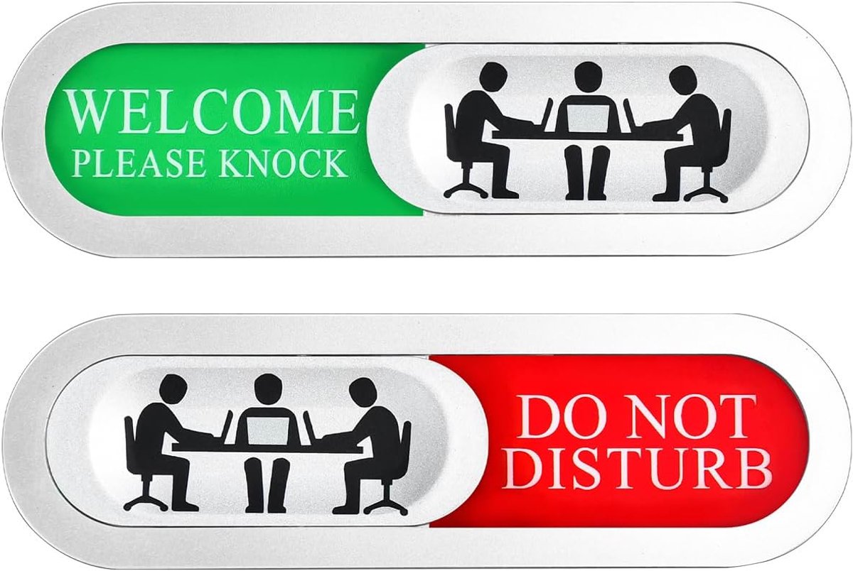 Niet storen sticker met tekst Privacy