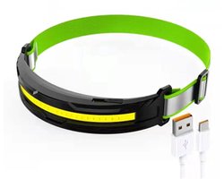 Blue Rocks® Outdoor - Sport - Hoofdlamp LED Oplaadbaar - Rood en Wit licht - Floodlight - IPX4 - Noodpakket - USB Oplaadbaar -Koplamp - Hoofdlampje - Hoofdzaklamp - Hoofdlampen - Outdoor & Indoor - Camping - Reflectie